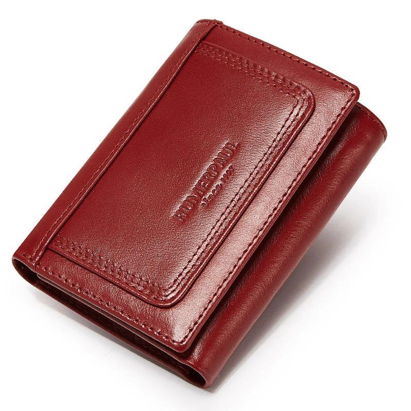 Multi-slot Men's Zipper Wallet Genuine Leather Multi-color by GJG Denim