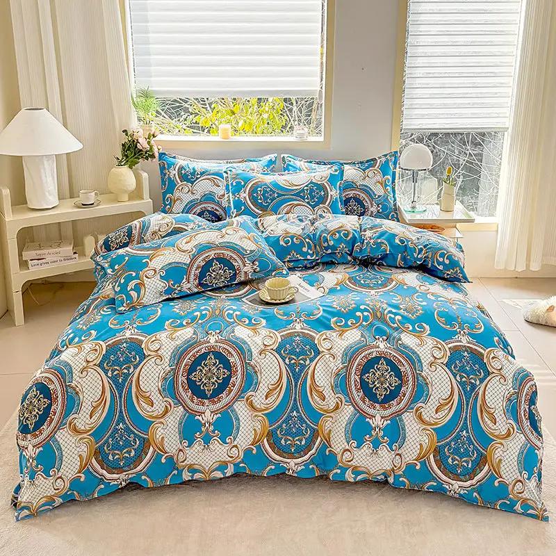 Breathable And Skin-friendly Brushed Duvet Cover And Bed Sheets by GJG Denim