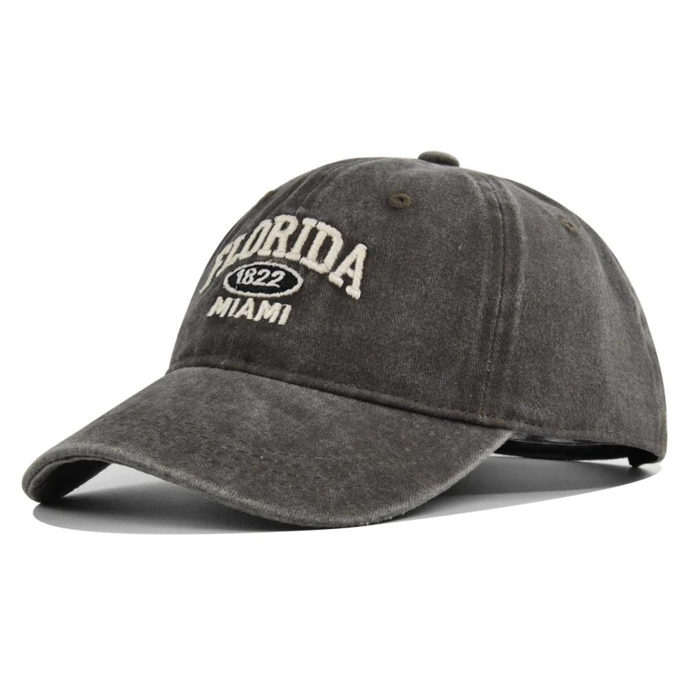 Retro Versatile Embroidered Baseball Cap For Men by GJG Denim