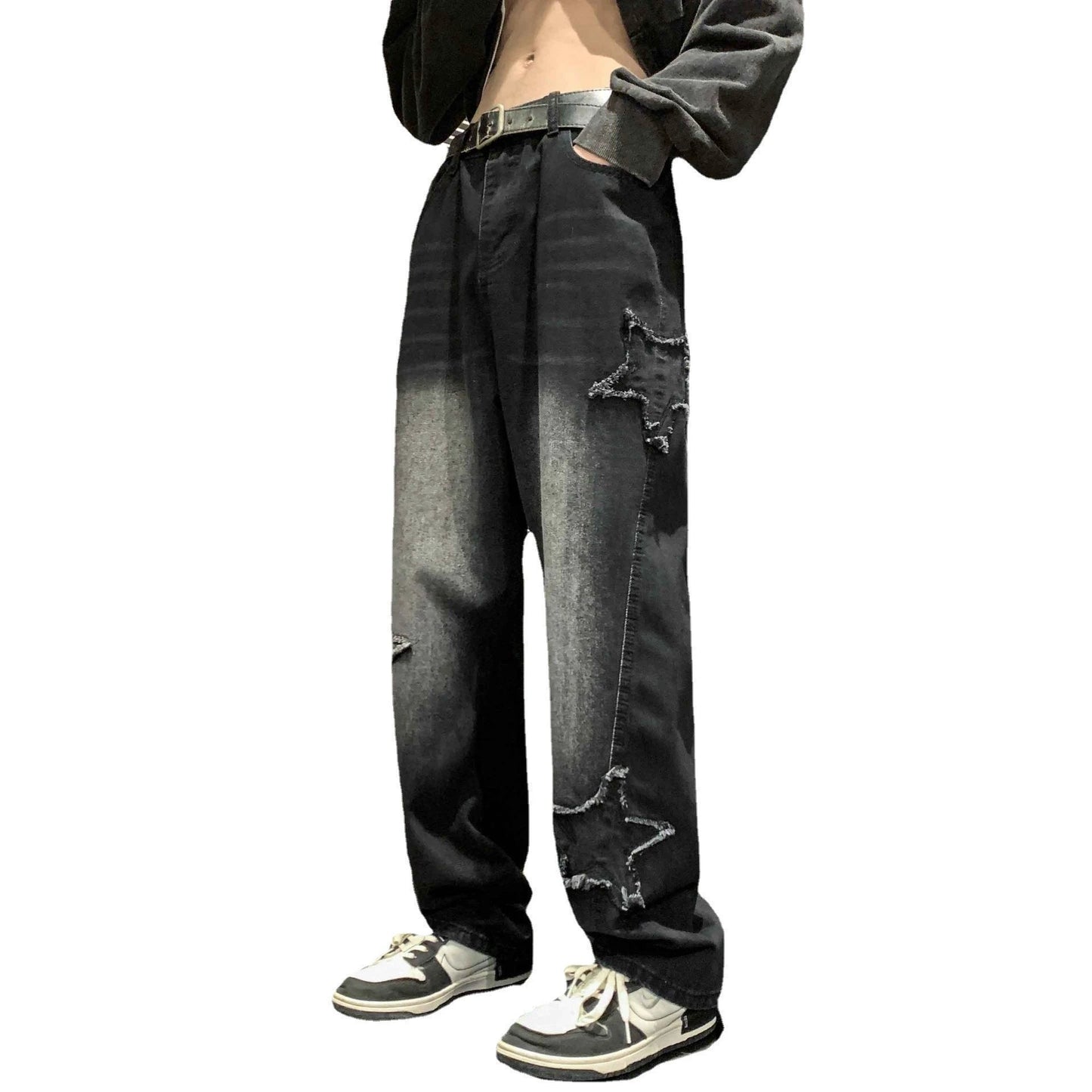 Men's Flared Loose Leg Jeans by GJG Denim