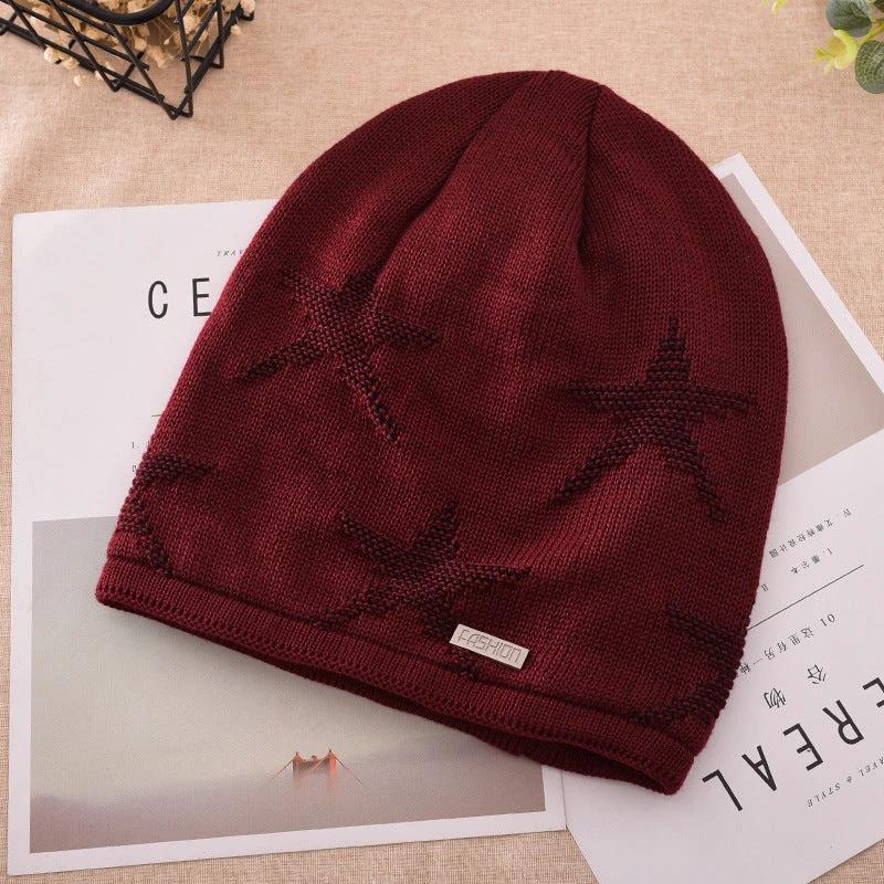 Men's Fashion Knitted Outdoor Warm Woolen Beanie by GJG Denim