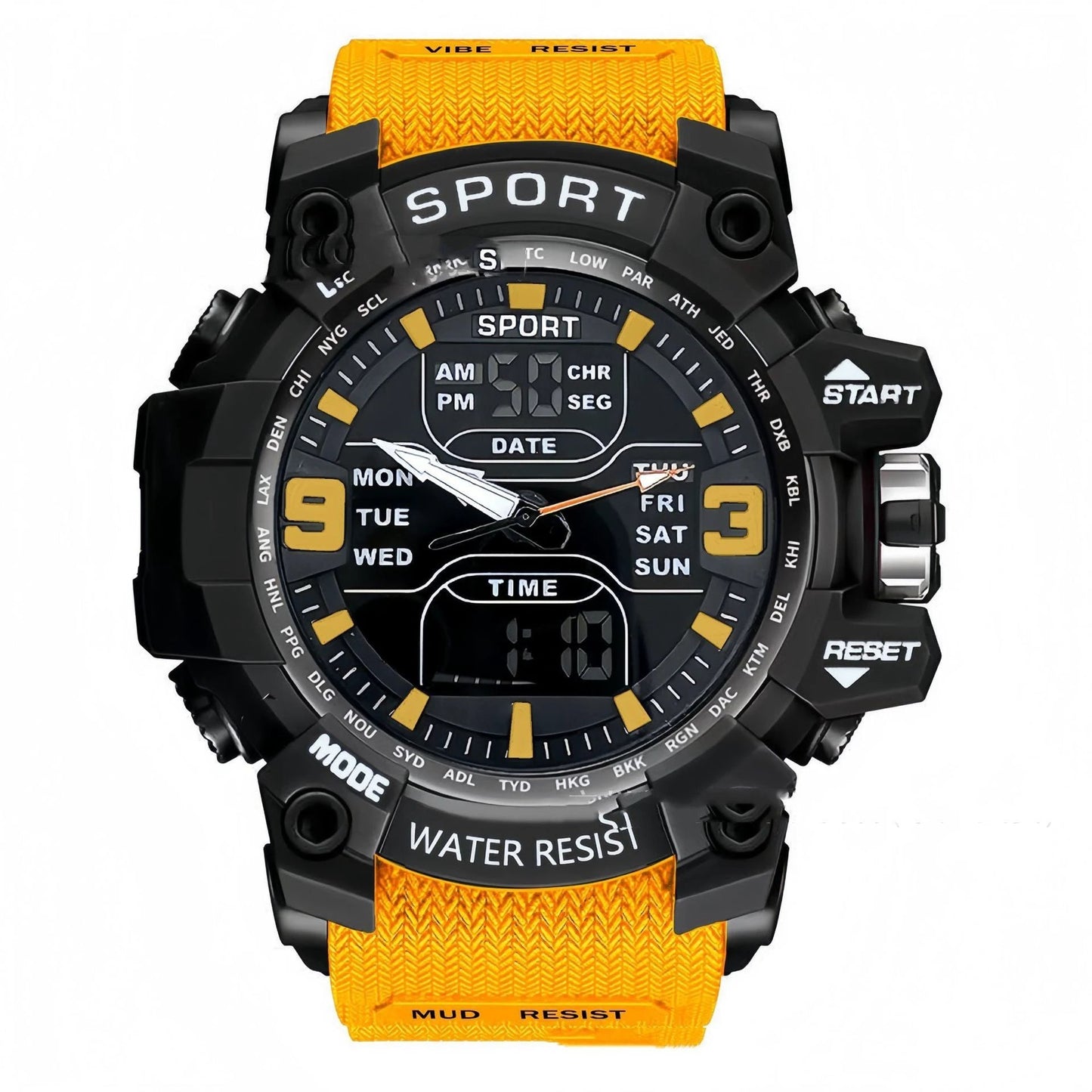 Stylish Technology Sports Luminous Men's Electronic Watch by GJG Denim