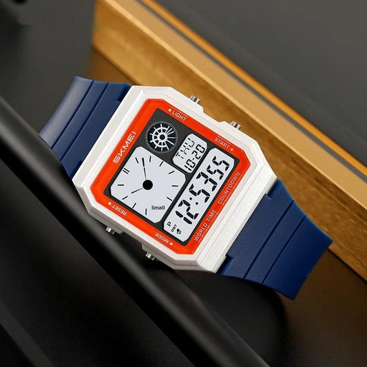 Men's Waterproof Multifunctional Electronic Sports Watch by GJG Denim