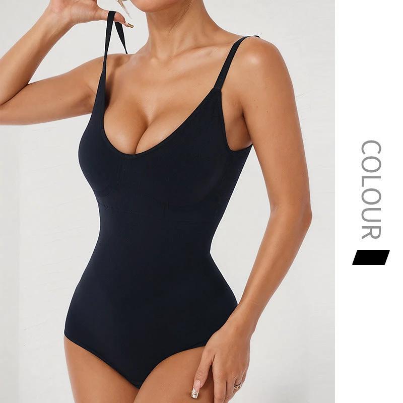 Yoga Bodysuit Chest Support With Chest Pad For Women by GJG Denim