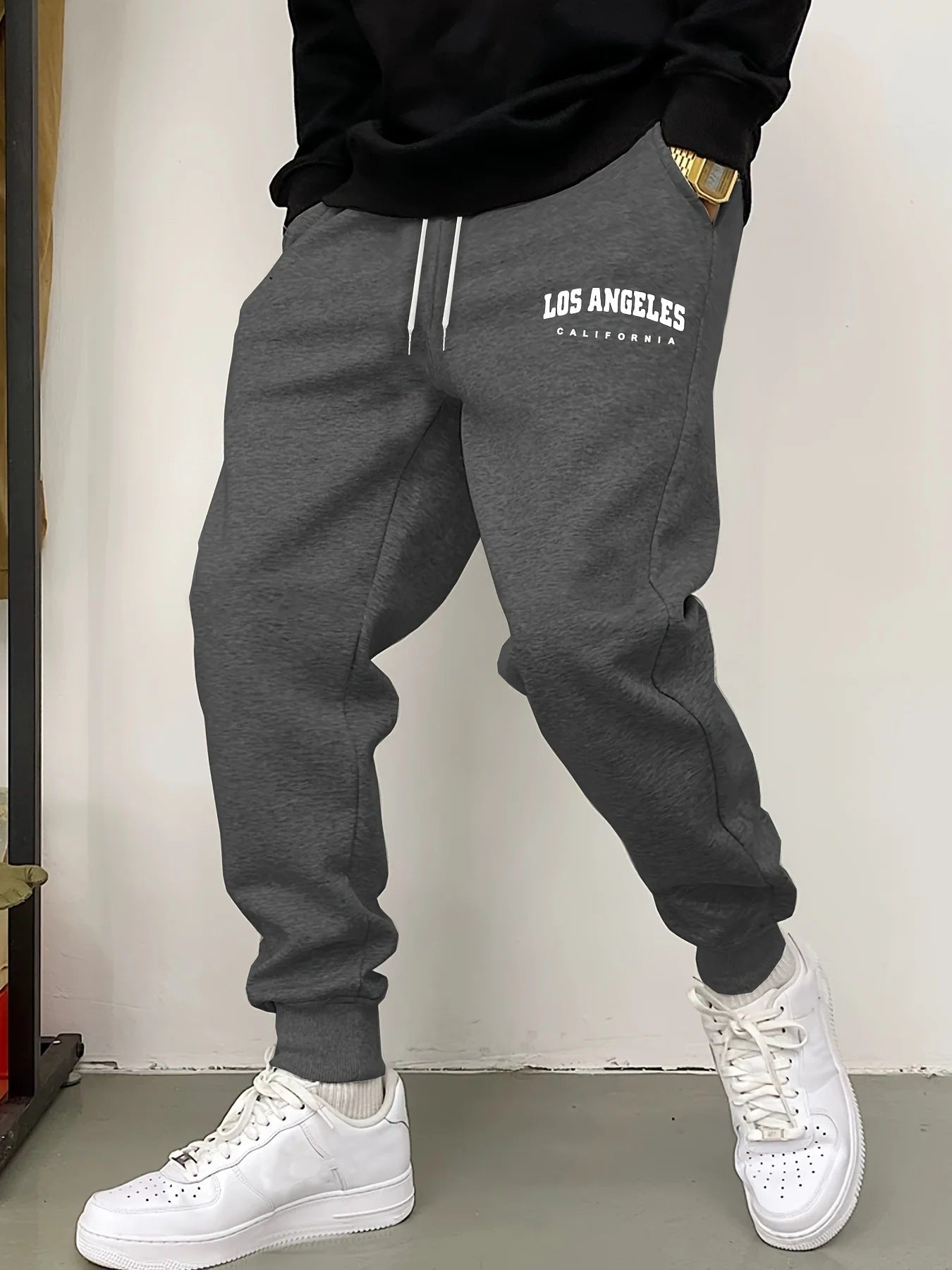 Men's Casual Sport Fleece Sweatpants by GJG Denim
