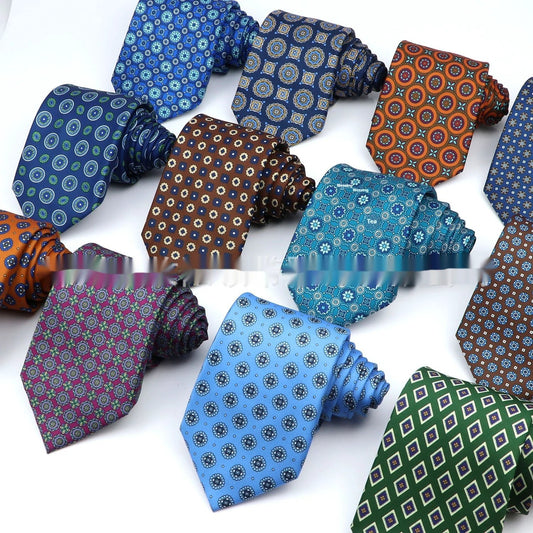 Business Polyester Men's Printed Tie by GJG Denim