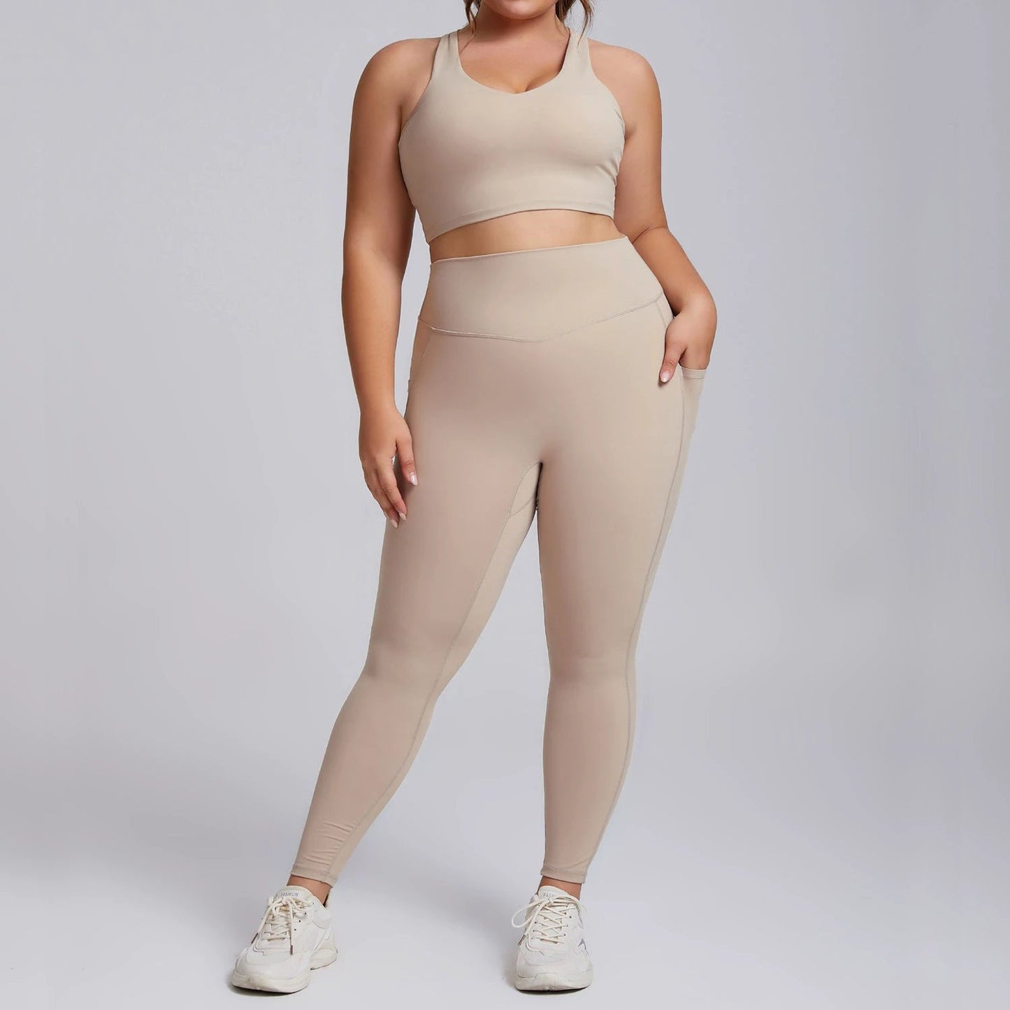 Sports Workout Clothes Women's No Embarrassment Line Tight Trousers Stretch Suit by GJG Denim
