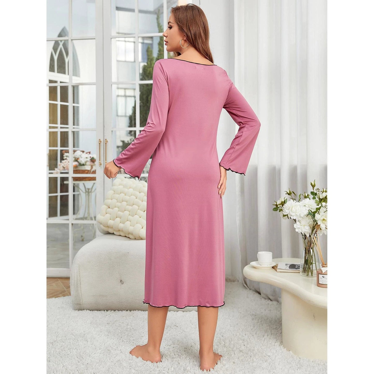 Spring And Autumn Female Dress Pajamas Nightdress For Women by GJG Denim