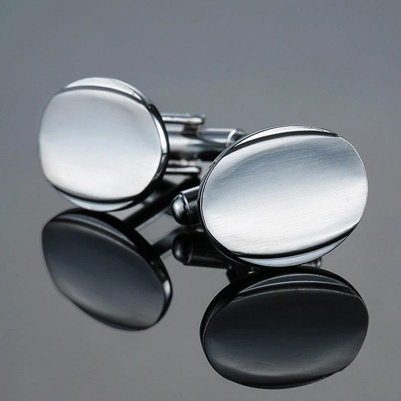 Copper Black Golden And Silver Laser Metal Cufflinks For Men by GJG Denim