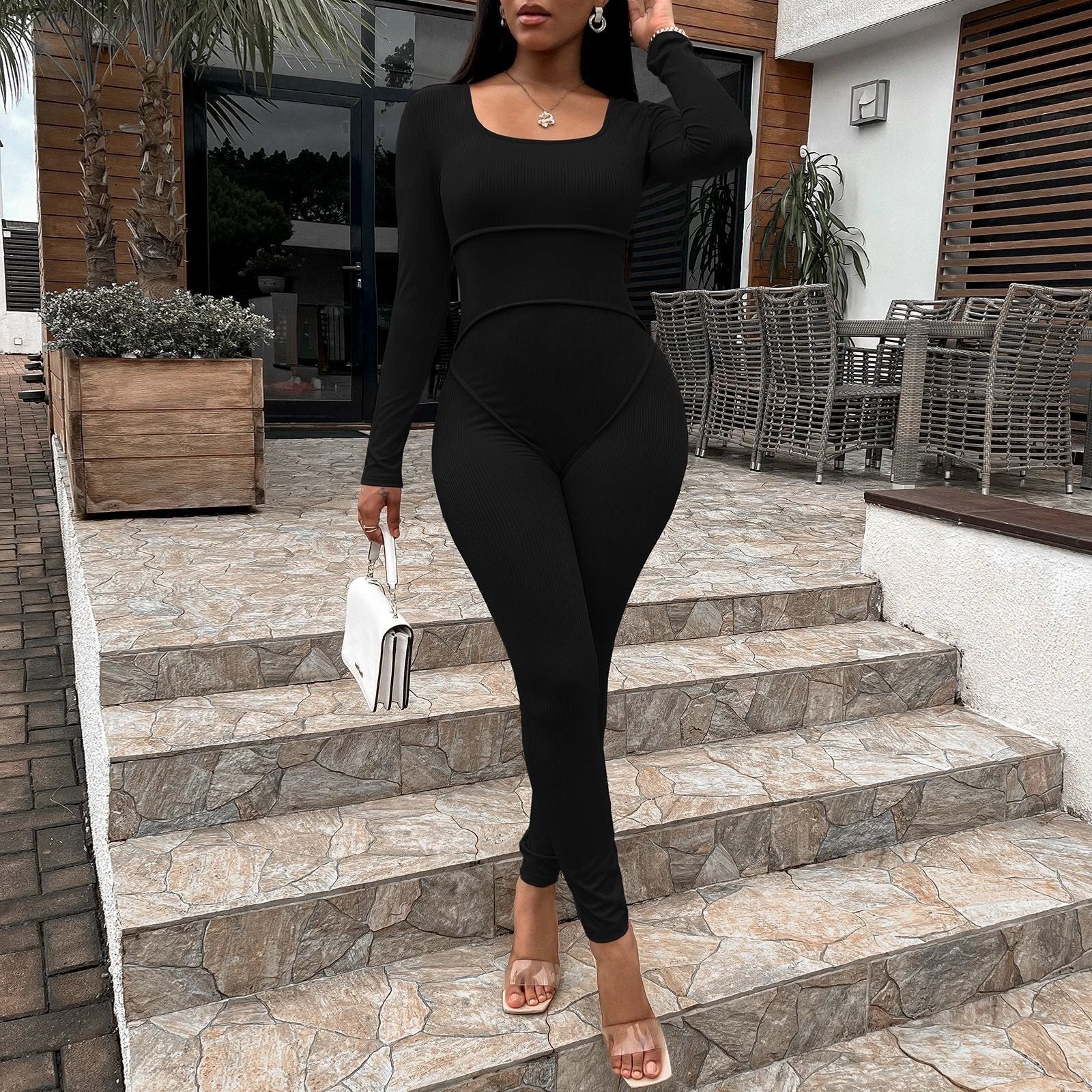 Women's Fashion Slim Slim Jumpsuit by GJG Denim