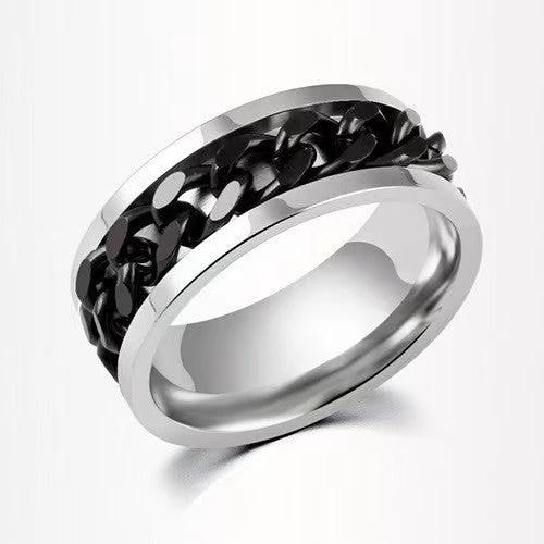 Men's Chain Style Ring by GJG Denim