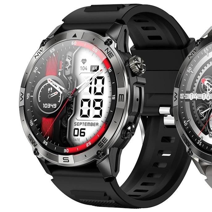 Multifunctional Altitude Pressure Compass Heart Rate Blood Oxygen Sports Waterproof GPS Smart Watch For Men by GJG Denim