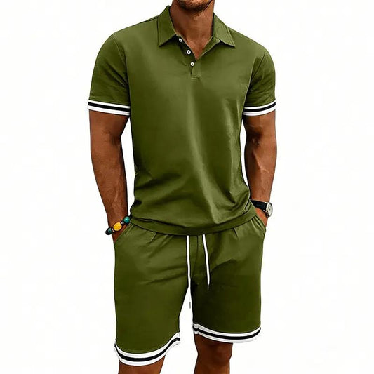 European American Sports And Leisure Lapel Short Sleeves by GJG Denim
