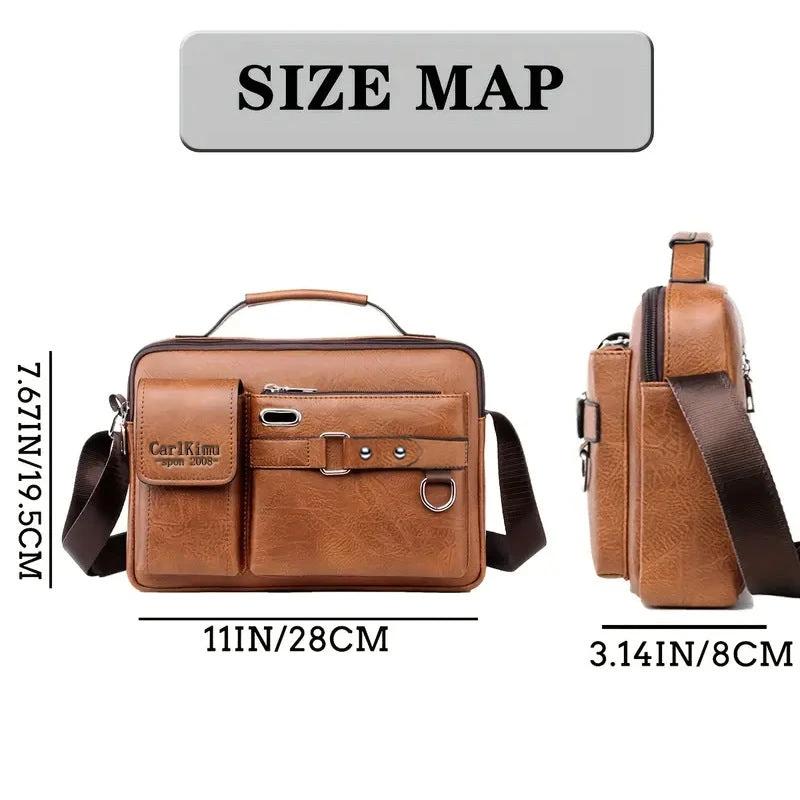 Men's Casual Crossbody Commuter Shoulder Bag by GJG Denim