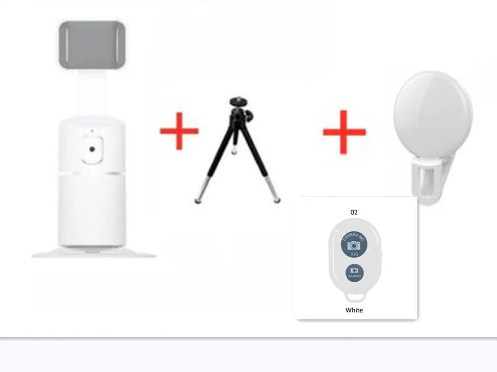 Smart Face Recognition Tracking PTZ Mobile Phone Stand Anchor Live Broadcast Stand by GJG Denim