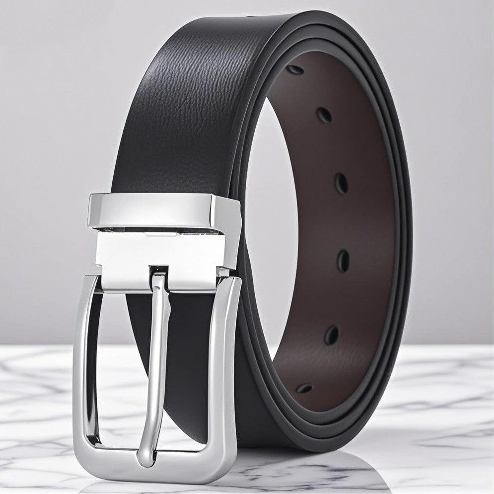 Men's Personality Trendy Belt High Quality Alloy Pin Buckle by GJG Denim