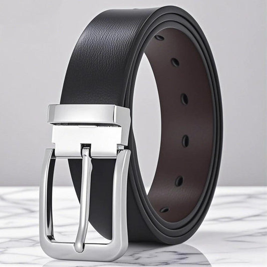 Men's Personality Trendy Belt High Quality Alloy Pin Buckle by GJG Denim
