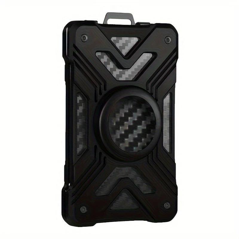 Card Holder Airtag Men's Tracker Case Carbon Fiber Credit Card Clip Wallet by GJG Denim