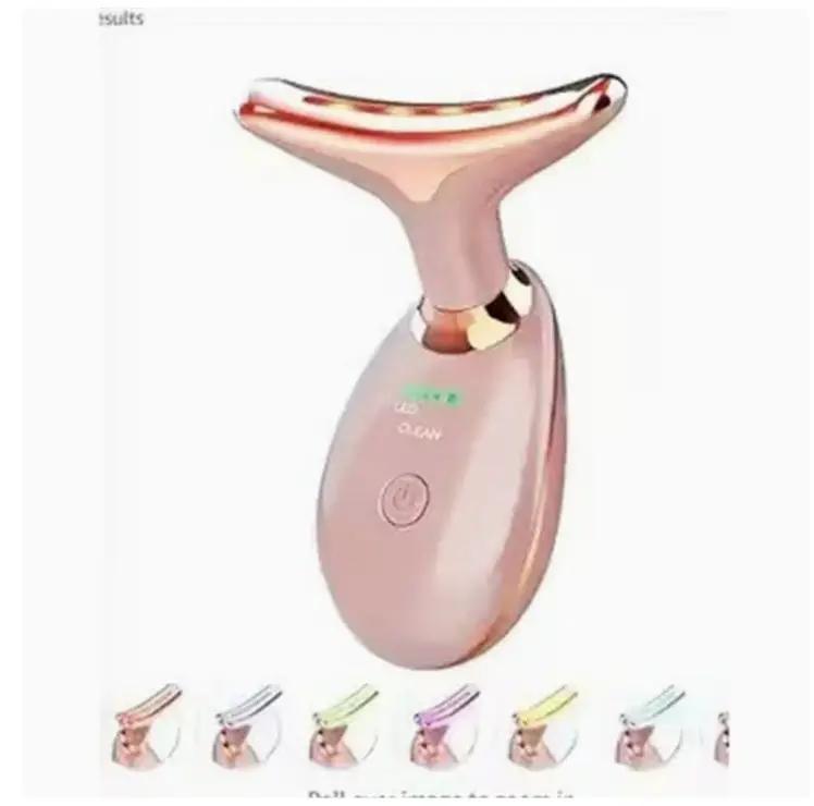 EMS Thermal Neck Lifting And Tighten Massager Electric Microcurrent Wrinkle Remover by GJG Denim