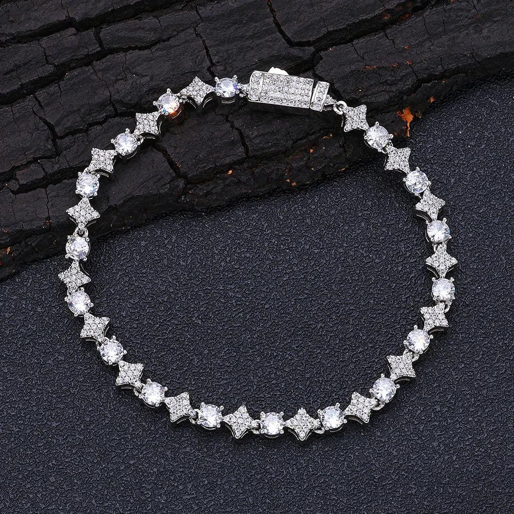 Men's Star Zircon Bracelet by GJG Denim