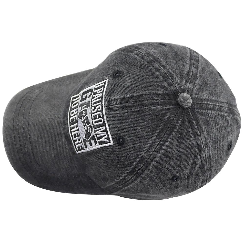 Men's "I Paused My Game To Be Here" Baseball Cap by GJG Denim