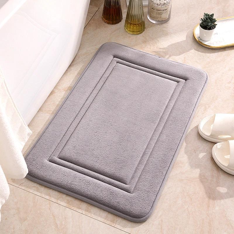 Simple Bathroom Non-slip Bathroom Mat by GJG Denim