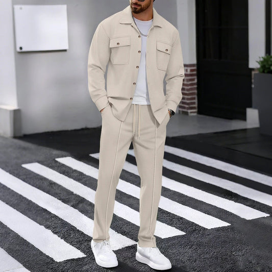 Long-sleeved Casual Men's Leisure Suit by GJG Denim
