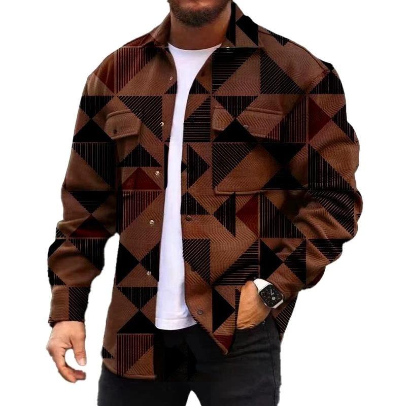 3D Digital Printing Coat Autumn Fashion Casual Men's Jacket by GJG Denim