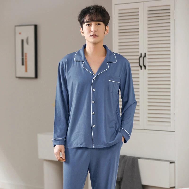 Men's Long Sleeve Pajamas by GJG Denim