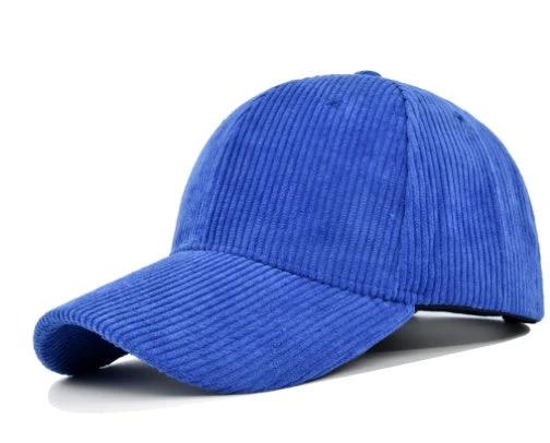 Versatile Curved Brim Corduroy Hat by GJG Denim