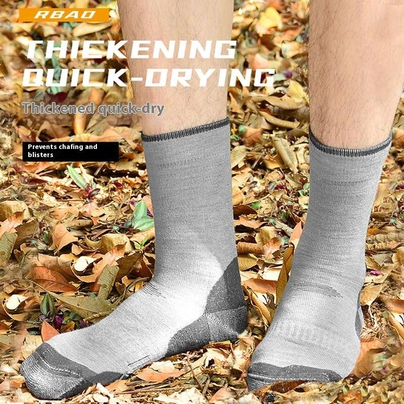 Men's Outdoor Wool Mountain Socks by GJG Denim