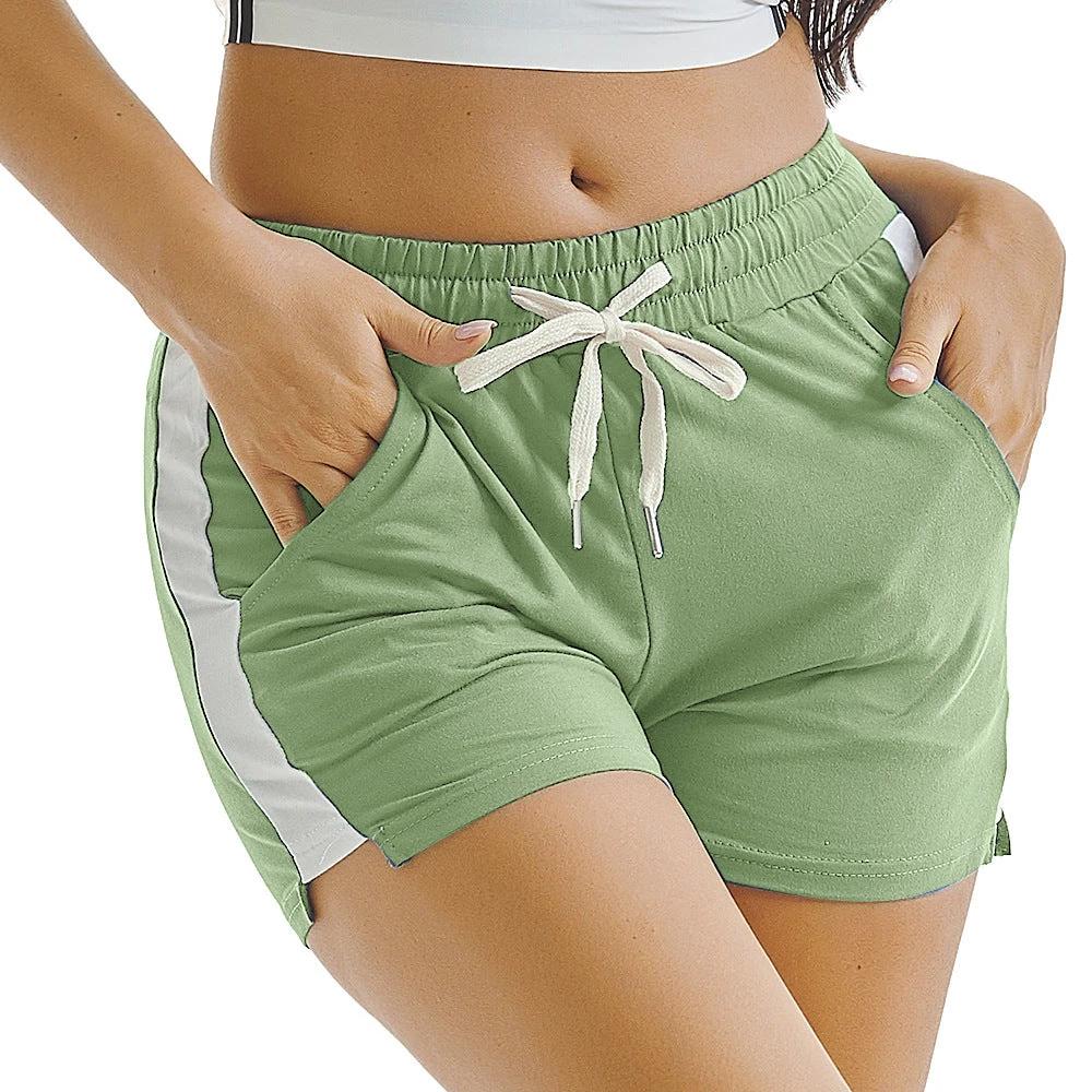 Summer Sports Shorts Gym Running Women Cycling Drawstring Shorts Workout by GJG Denim
