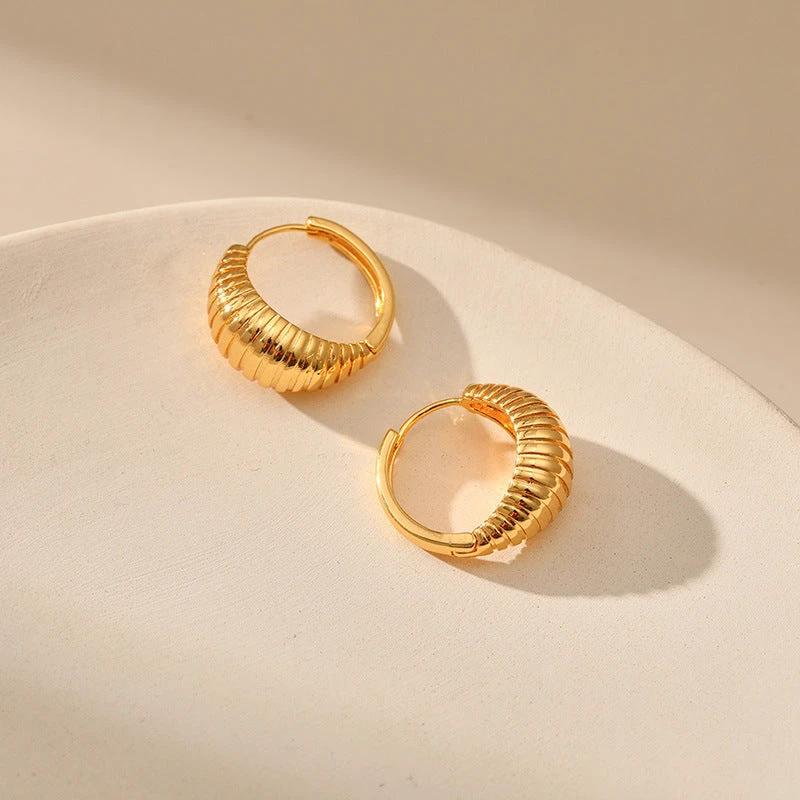 Gold Hoop Earrings,Only Self-pickup Is Supported, And The Displayed Prices Are All Self-pickup Prices by GJG Denim