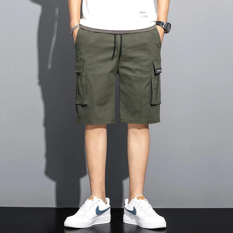 Summer Camouflage 5-point Workwear Shorts Men by GJG Denim