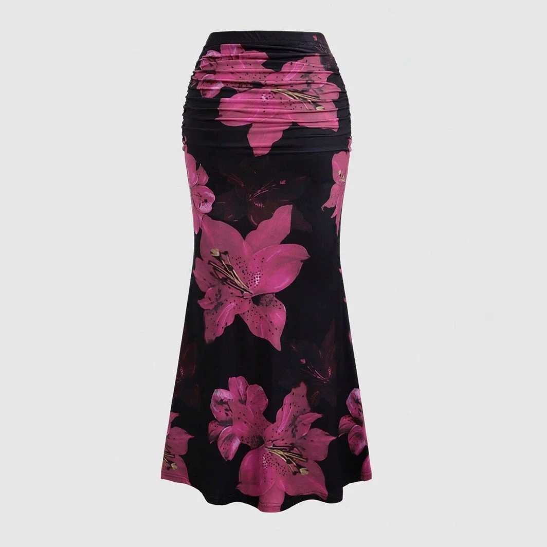 A- Line Skirt Leisure Vacation Long Women's Clothing by GJG Denim