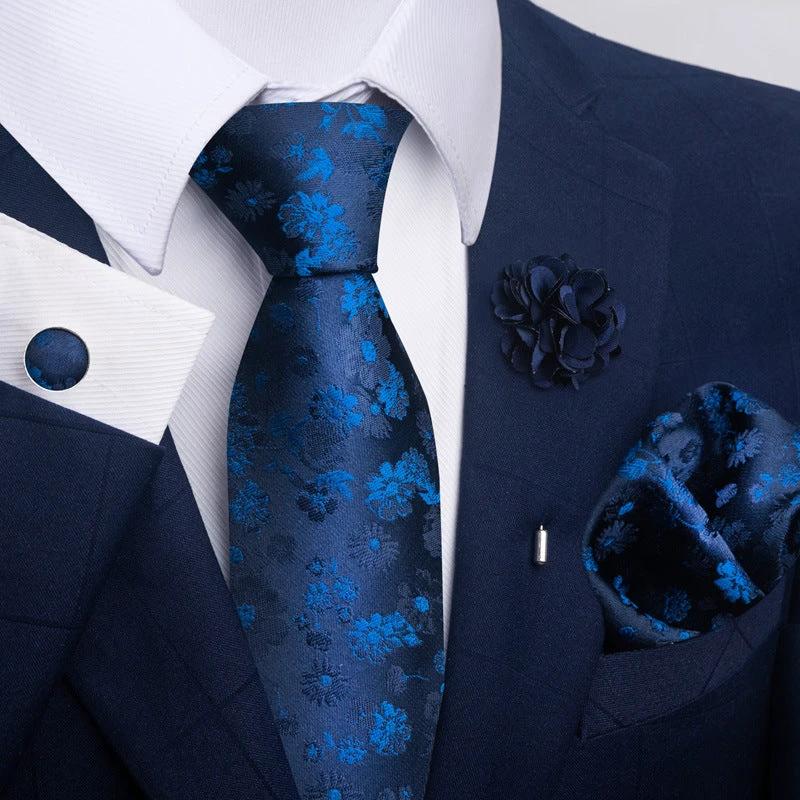 Men's Tie and Pocket Square Combo by GJG Denim