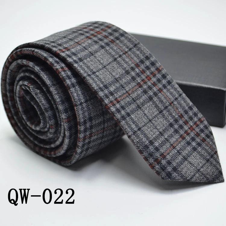 Men's Super Narrow Wool-like Elegant Tie by GJG Denim