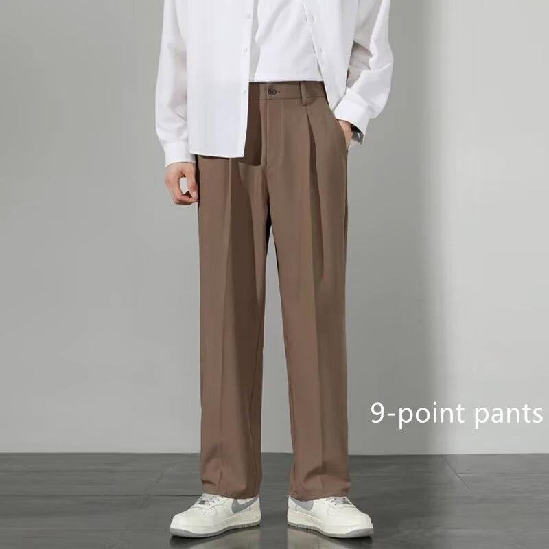 Men's Slim Fit Business Casual Thin Pants by GJG Denim