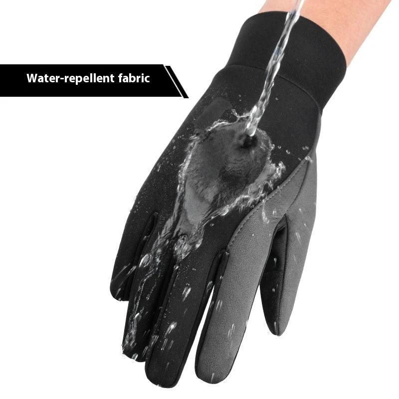 Non-slip Cycling Gloves Thermal And Windproof by GJG Denim