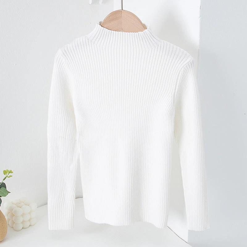 Children's Mock Neck Sweater Knitwear Top by GJG Denim