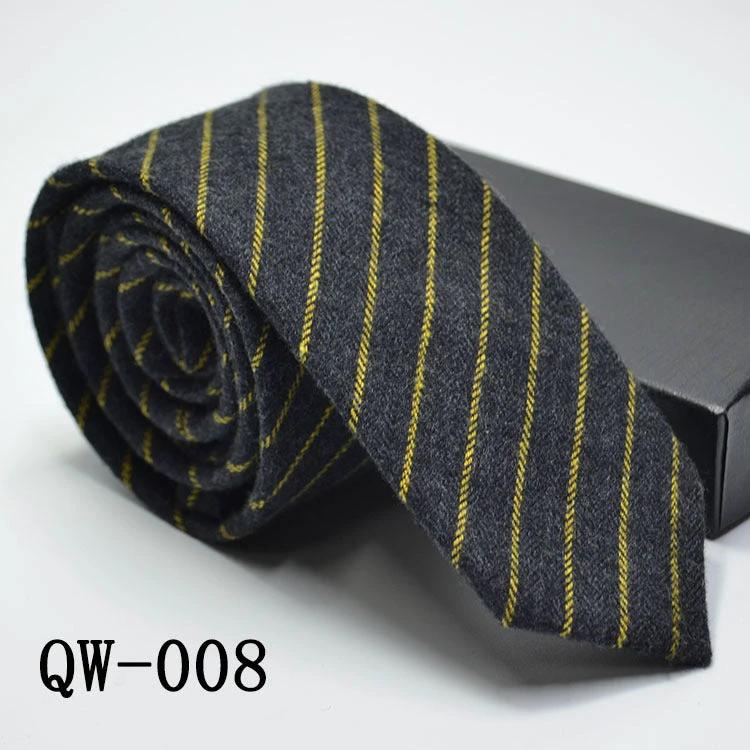 Men's Super Narrow Wool-like Elegant Tie by GJG Denim