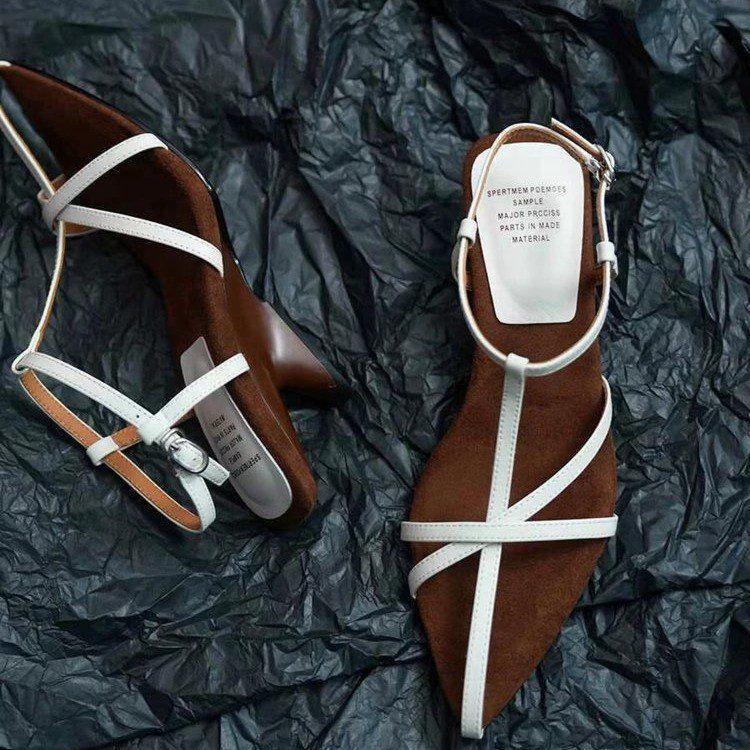 Gold Wedge Women's Summer Thin Strap Profiled Heel High Heels by GJG Denim
