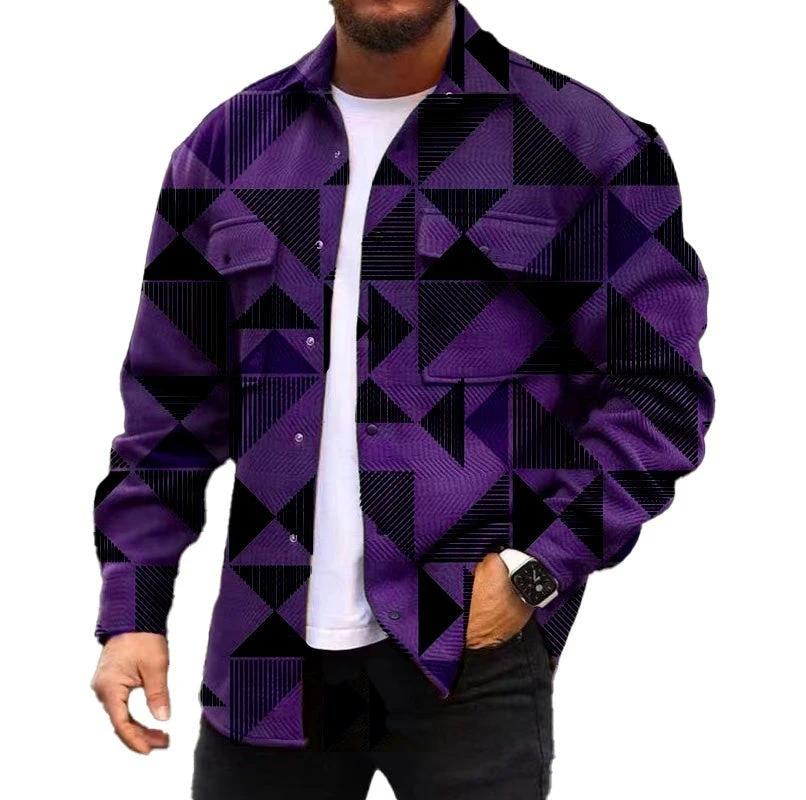 3D Digital Printing Coat Autumn Fashion Casual Men's Jacket by GJG Denim