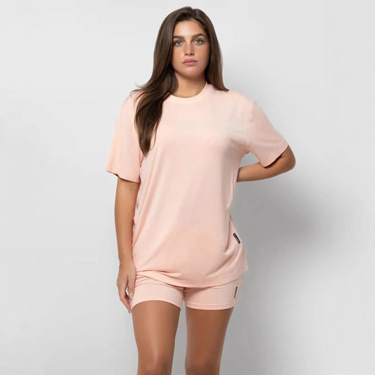 Women's Plus Size Loose Casual Summer Short-sleeved Home Wear Suit by GJG Denim