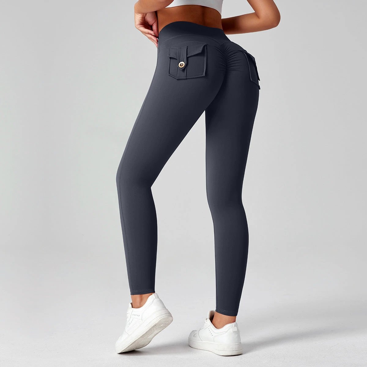 Fitness Yoga Pants For Women High-waisted Butt-lifting Stretchy Form-fitting Workout Tights by GJG Denim