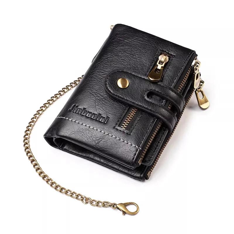 Leather Multi-card Slot Large Capacity ID Card Holder Wallet For Men by GJG Denim