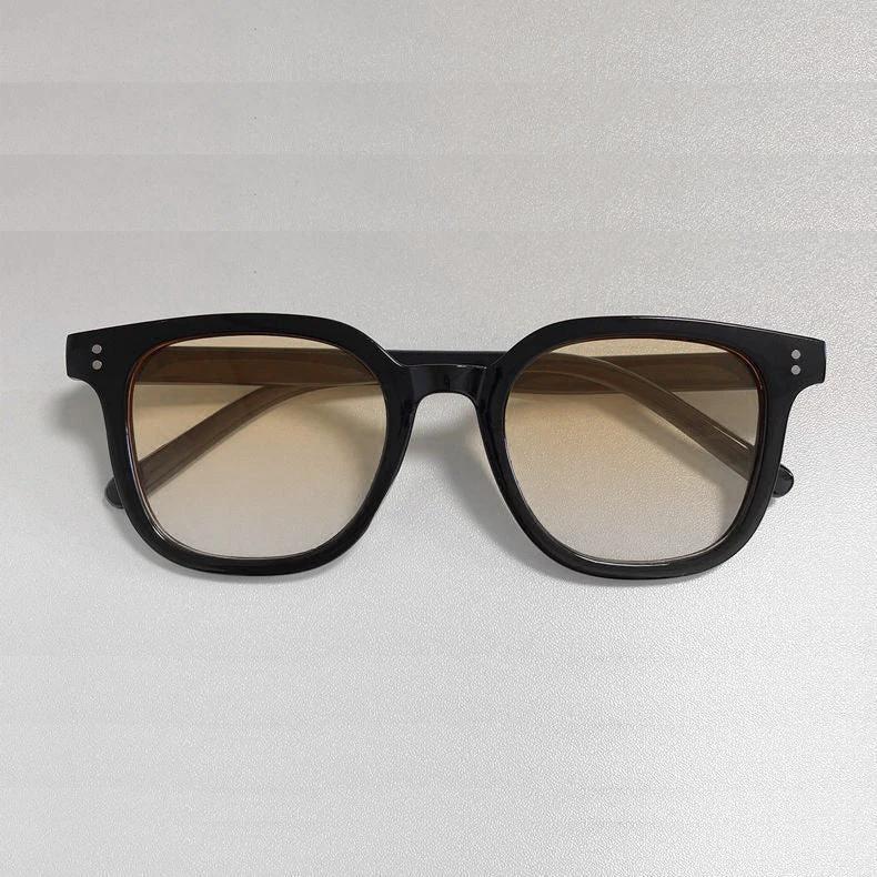 New Square Simple Bold-frame Sunglasses For Men by GJG Denim