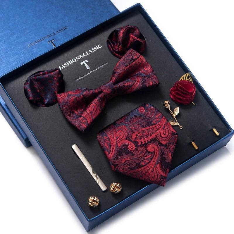Men's 8-piece Tie Set by GJG Denim
