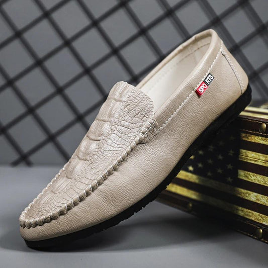Men's Slip-on Casual Pattern Shoes by GJG Denim