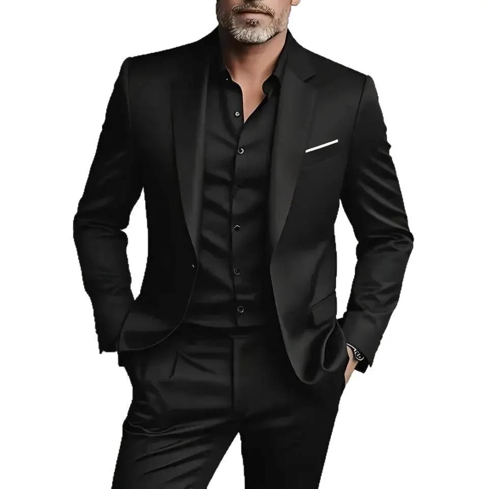 Men's Business-Casual Two-Piece Suit by GJG Denim